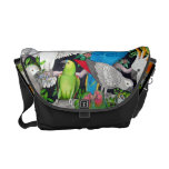 Haustier-Papageien der WeltRickshaw-Bote-Tasche Kurier Taschen