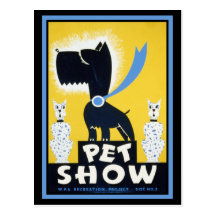 Haustier-Show Postkarte