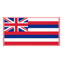 Hawaii-Flagge Photo Grußkarte