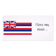 Hawaii-Flagge Photokarte
