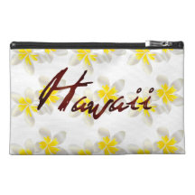 Hawaii Plumeria Travel Accessory Bag