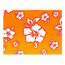 Hawaiische Blumen Postkarte