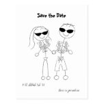Hawaiische Hochzeit in Urlaubsort Save the Date Postkarte