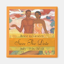 Hawaiischer Jungen-u. Mädchen-Save the Date Magnet Magnete