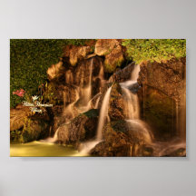 Hawaiischer Wasserfall Posterdrucke