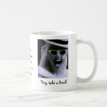 He, nehmen Sie eine Bruch Kaffeetasse für Ihr giri