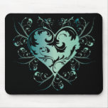 Heart green mauspads