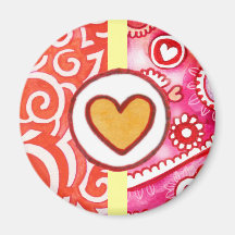 Heart Prinzessin Kühlschrankmagnet