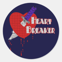 Heartbreakerdolch in der Herzgraphik aufkleber