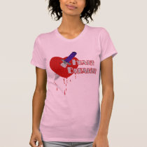 Heartbreakerdolch in der Herzgraphik t-shirts