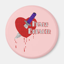 Heartbreakerdolch in der Herzgraphik magnete