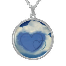 Hearts in Clouds with Blue Sky Pendant
