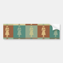 Hebamme-Pop-Kunst Auto Sticker