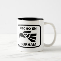 Hecho en Durham personalizado Gewohnheit personali Kaffeetassen