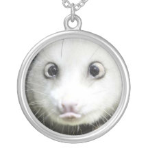Heidi das Kreuz gemusterte Opossum Halsketten