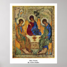 Heilige Dreifaltigkeit durch Andrei Rublev Plakat