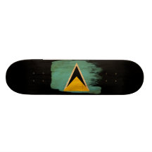 Heilige Lucia-Flagge Personalisiertes Skateboard