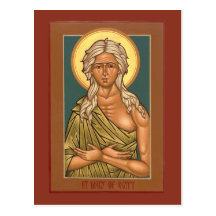 Heilige Maria der Ägypten-Gebets-Karte Postkarten
