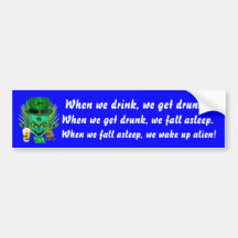 Heiligen Patrick ich komme am Friedenstag. Ansicht Auto Sticker
