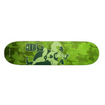 Heiligen Patrick Tagesbier angetriebener Superheld Personalisierte Skateboarddecks