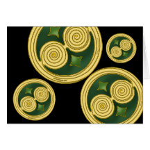 Heiligen Patrick Tagesiren-Spiralen-Scheibenkarte