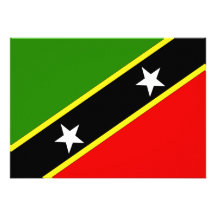 Heiliger Christophorus Nevis kennzeichnen Personalisierte Ankündigungskarten