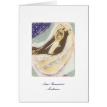 Heiliges Bernadette Soubirous Grußkarte