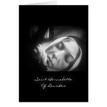Heiliges Bernadette von Lourdes Grußkarte