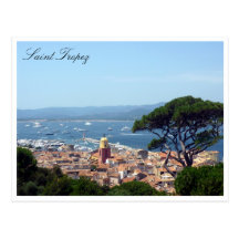 Heiliges tropez Ansichten Postkarte