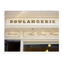 Heiliges tropez boulangerie postkarten