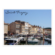 Heiliges tropez Hafenboote Postkarte
