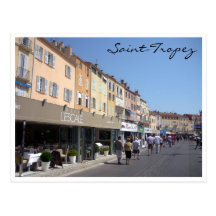 Heiliges tropez Hafenfront Postkarte