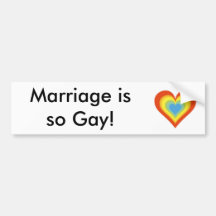 Heirat ist so homosexuell! Autoaufkleber