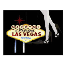 HEIRATEN Sie MICH IN FABELHAFTER LAS VEGAS-Postkar