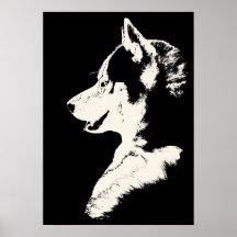 Heisere Kunst-Druck-Schlitten-Hundekunst-Plakatmal