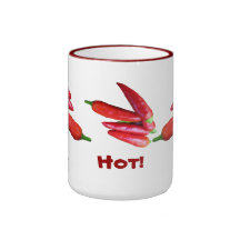 Heiße Chili-Paprikaschoten Teetasse