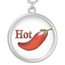 Heiße Chili-Pfeffer-Sterlingsilber-Halskette