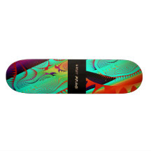Heiße Frac Entwürfe durch Leslie Harlow - CyanFrac Skateboard Brett
