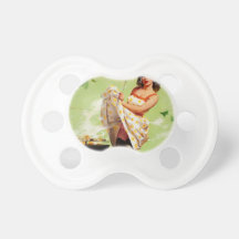 Heiße Grill-Zeit - Retro Pin herauf Mädchen Schnuller
