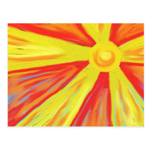 Heiße Sun-Strahlen Postkarten