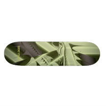 Heißer Frac entwirft durch graues Grün Leslie Harl Personalisierte Skatedecks
