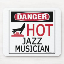 Heißer Jazz-Musiker Mauspad