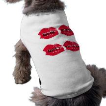 HEISSER LIPPENcollagen-DRUCK Hundeshirt