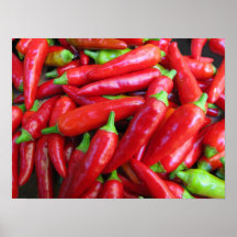 Heißer Paprika-Paprikaschoten Plakat