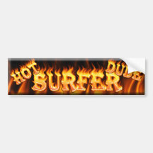 heißer Surfer-Typ Autosticker