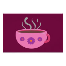 Heißer Tasse Kaffee Druckpapiere