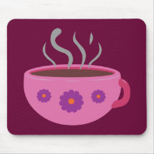 Heißer Tasse Kaffee Mousepads