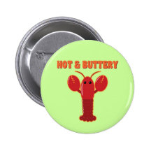 Heißer und butterartiger Hummer Button