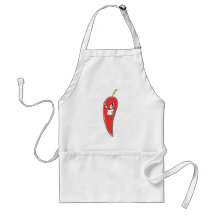 Heißer und würziger roter Chili-Pfeffer Schürzen