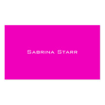 Heißes Rosa-Trend-Neonfarbpersonalisierte Karte Visitenkarten Vorlagen